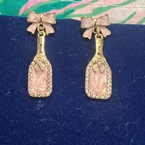 Rosé Bow Earrings